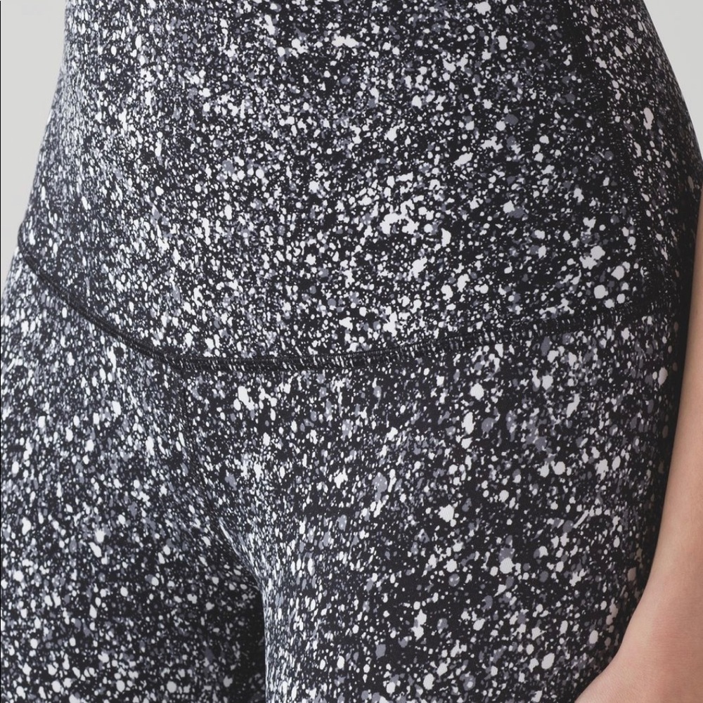 lululemon wunder under pant (hi-rise) - sequin print special edition